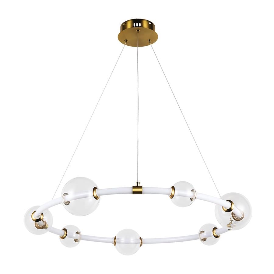 Люстра подвесная LED 7812021 750 AB 20W Бронза/Белый