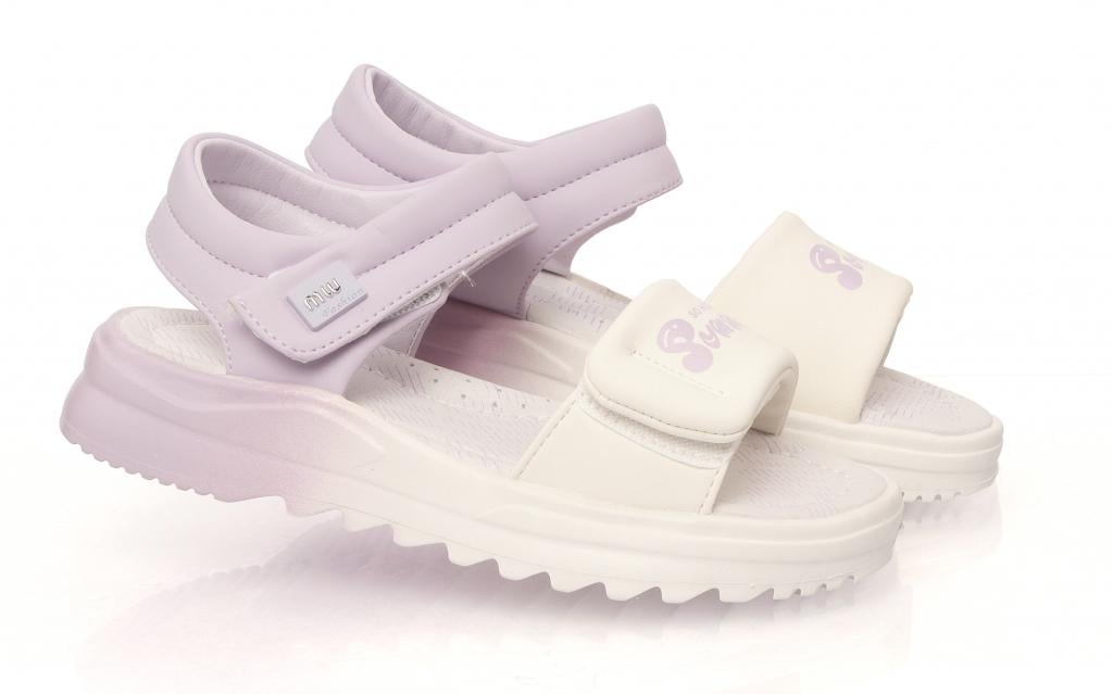 Cандали для девочек 11596 р. 29 Бело-фиолетовый
