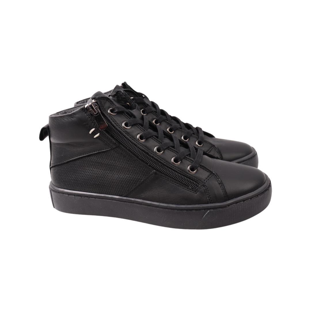 Кеди жіночі Gossi зі шкіри р. 37 Чорний (83-21DHC)