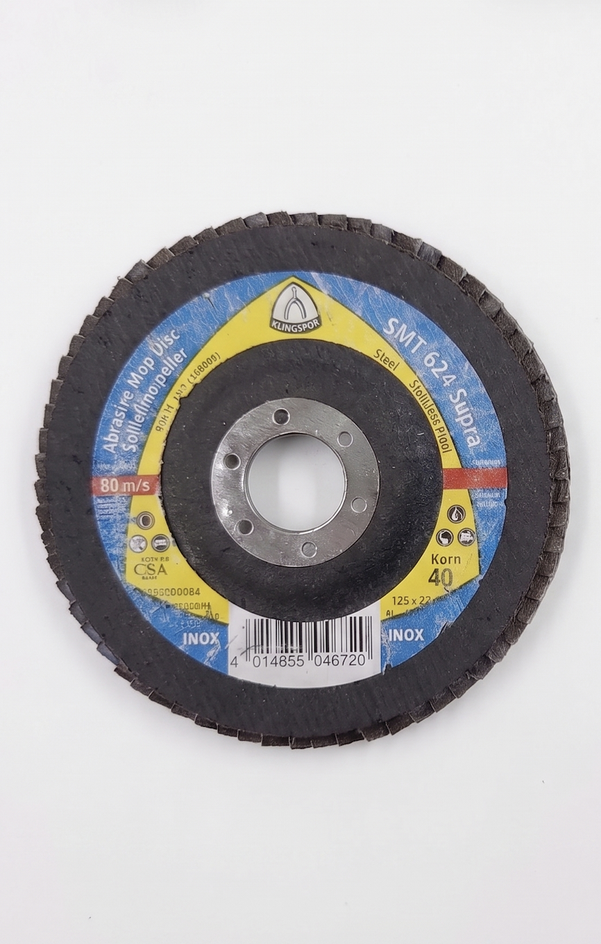 Круг лепестковый зачистной Klingspor КЛТ 125х40 мм NC/NK 40 1 шт. (3098894105/К2459)