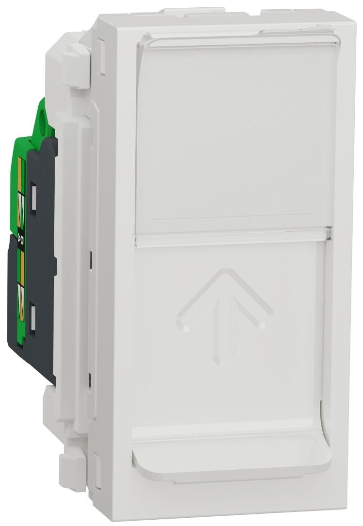 Розетка компьютерная Schneider Electric RJ45 категория Unica 5UTP 1 модуль ABS-UV Белый (NU341018)