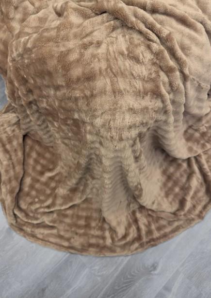 Покривало на ліжку Soft Night плюш 200х230 см Карамельний (87-136) - фото 5