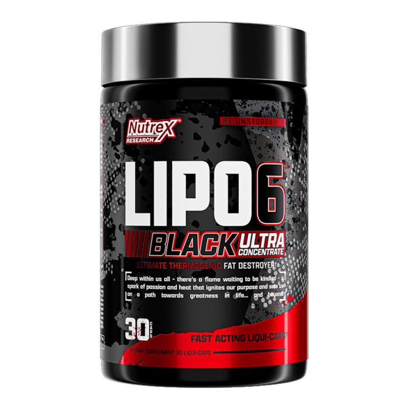 Жироспалювач комплексний Nutrex Lipo 6 Black Ultra Concentrate 30 капс. (18037-01)
