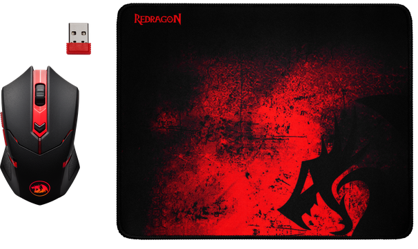 Набор IT Redragon M601WL-BA мышь беспроводная и коврик (78227 6739115)