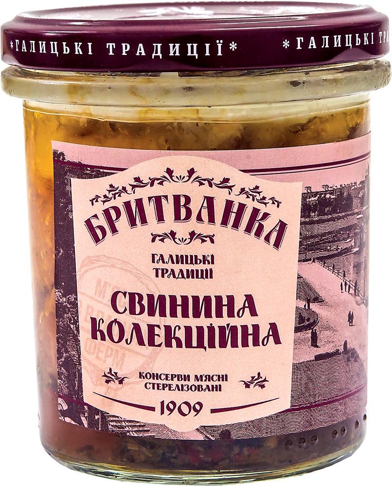 Мясная консерва Бритванка "Свинина колекційна" 310 г (33347839)