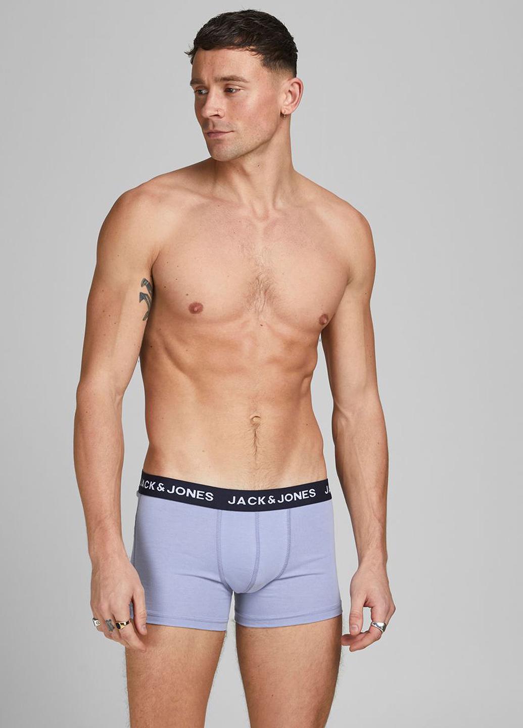 Трусы мужские Jack & Jones XL Голубой (12192796b49)