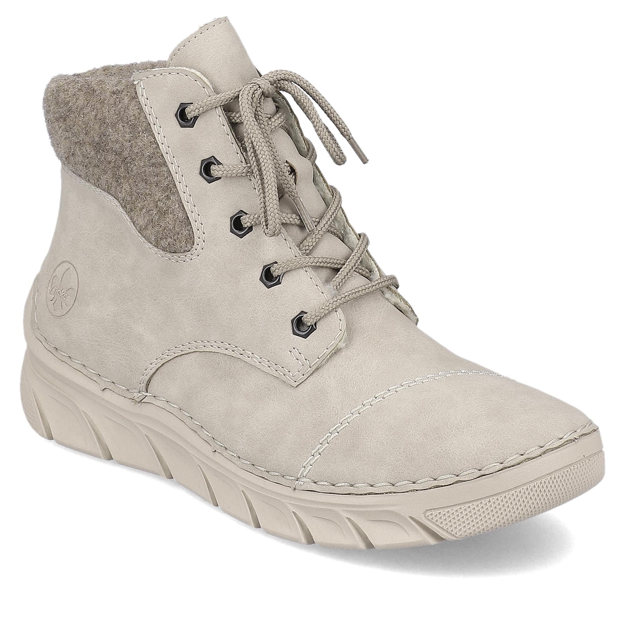 Ботинки женские зимние RIEKER повседневные р. 39 Бежевый (013769-39)