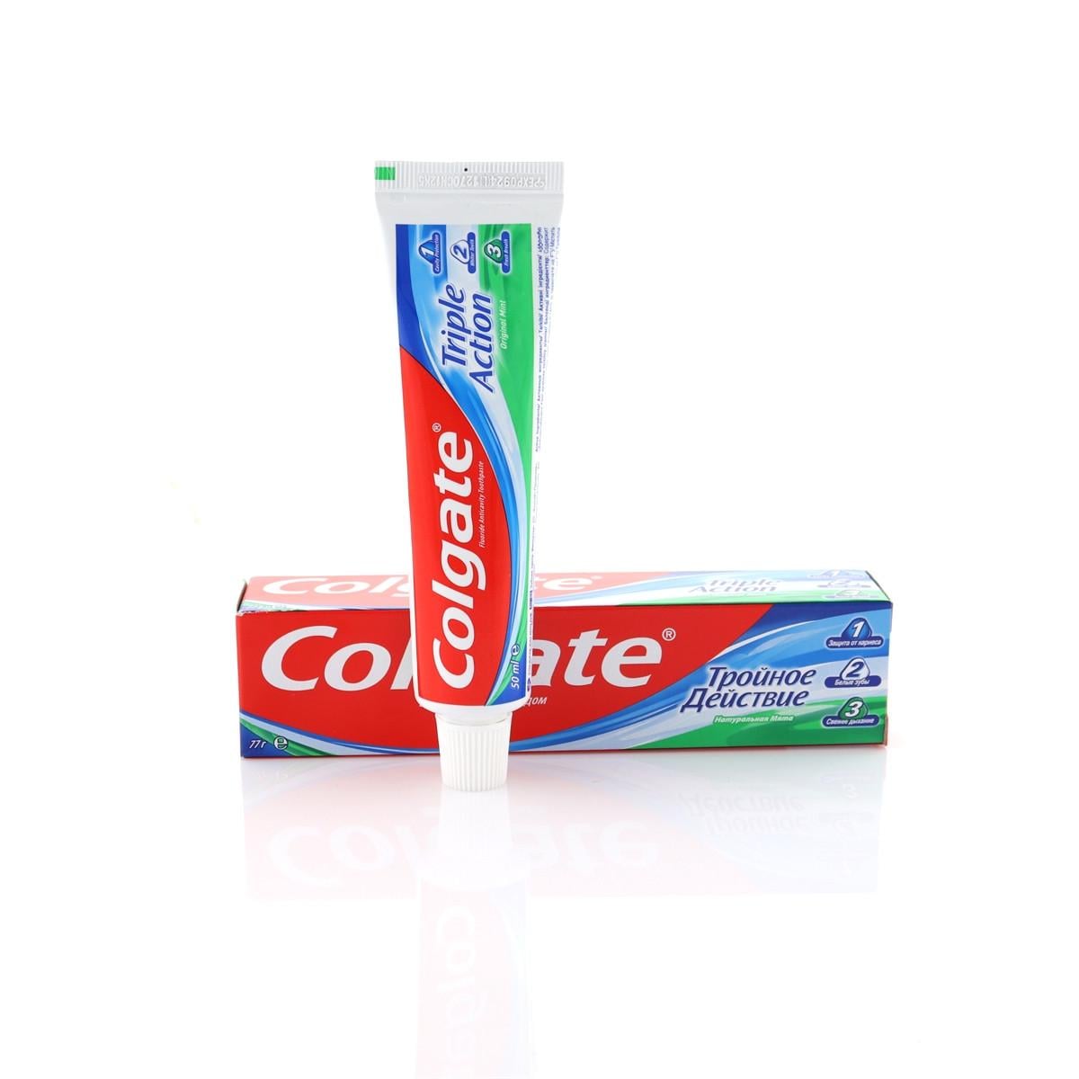 Зубная паста Colgate тройное действие 50 мл