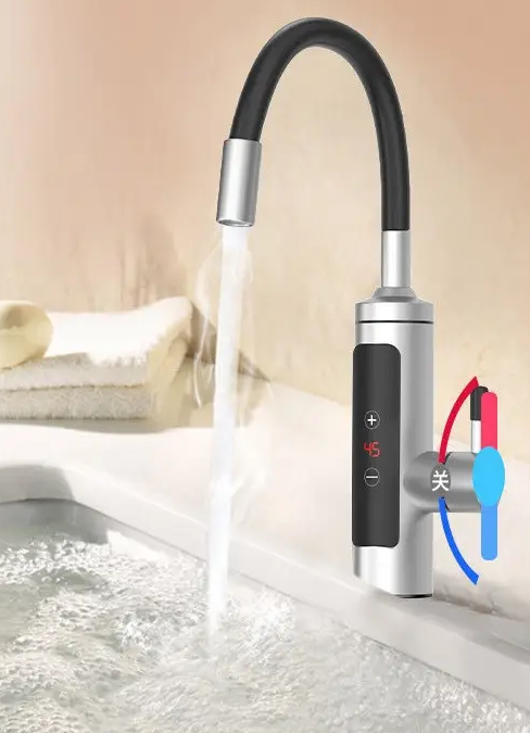 Проточный водонагреватель PY-010-1 гибкий кран с экраном металл (29197747) - фото 2