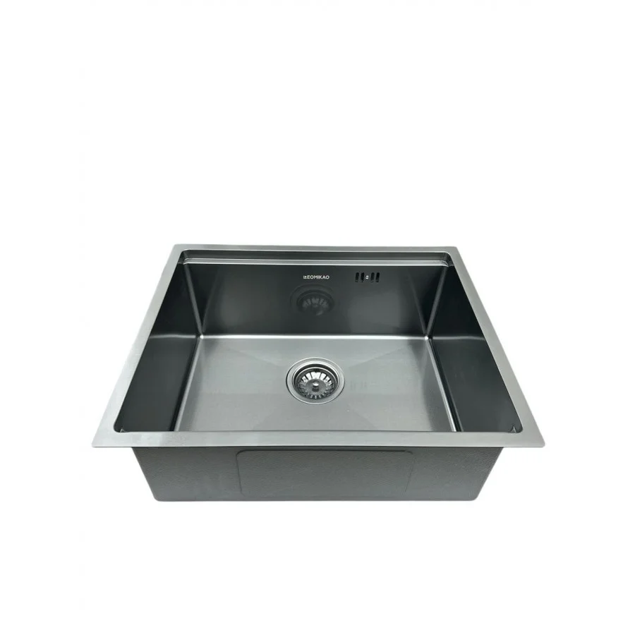 Мийка для кухні LEOMIKAO TOKIO 450-U GM PVD воронена сталь (523345) - фото 3 Мийка для кухні LEOMIKAO TOKIO 450-U GM PVD воронена сталь (523345) - фото 3