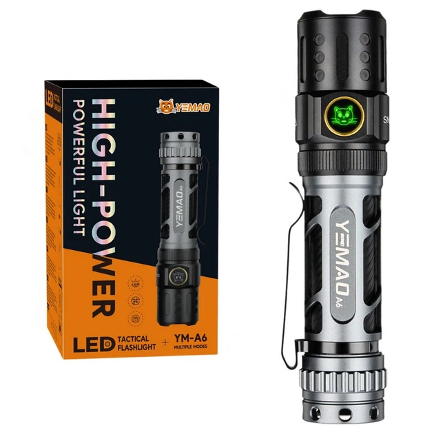 Фонарь аккумуляторный YEMAO YM-А6 22000 Лм Серый (GR-05366)