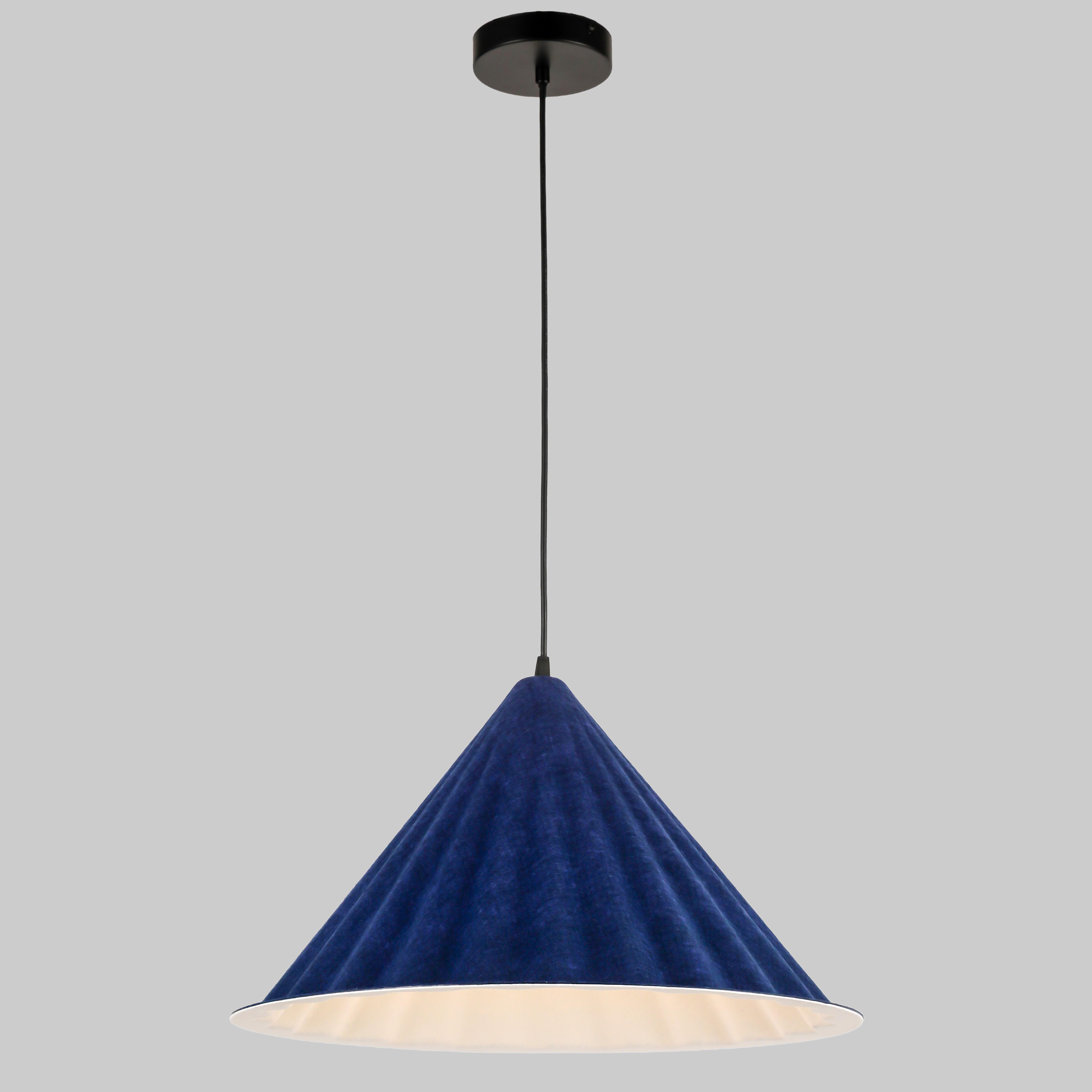 Подвес-люстра дизайнерский из фетра 46 см Синий (805-1888-1)