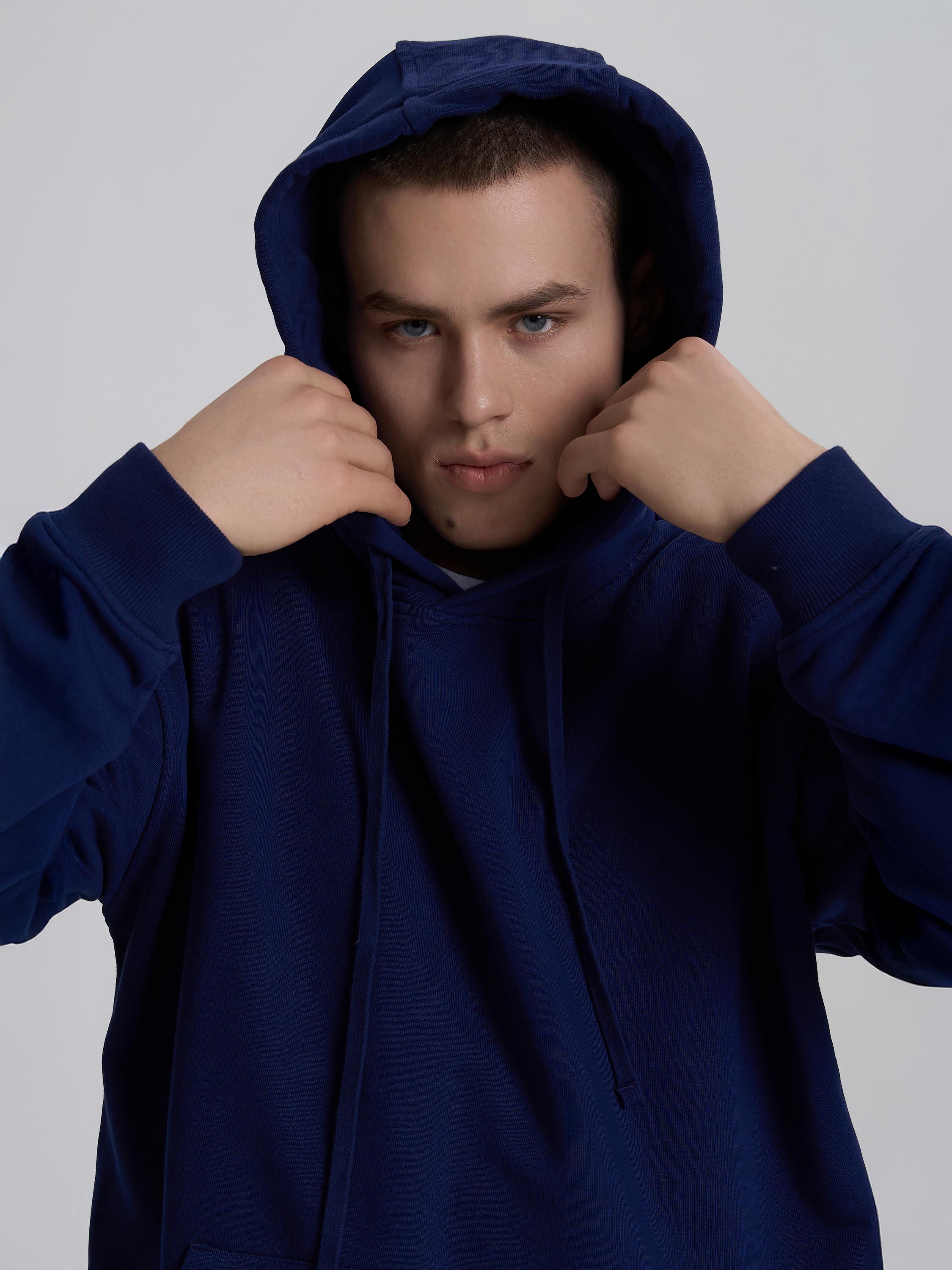 Худи мужской ROZA 231118 XS Темно-синий (4824005723506) - фото 4 Худи мужской ROZA 231118 XS Темно-синий (4824005723506) - фото 4