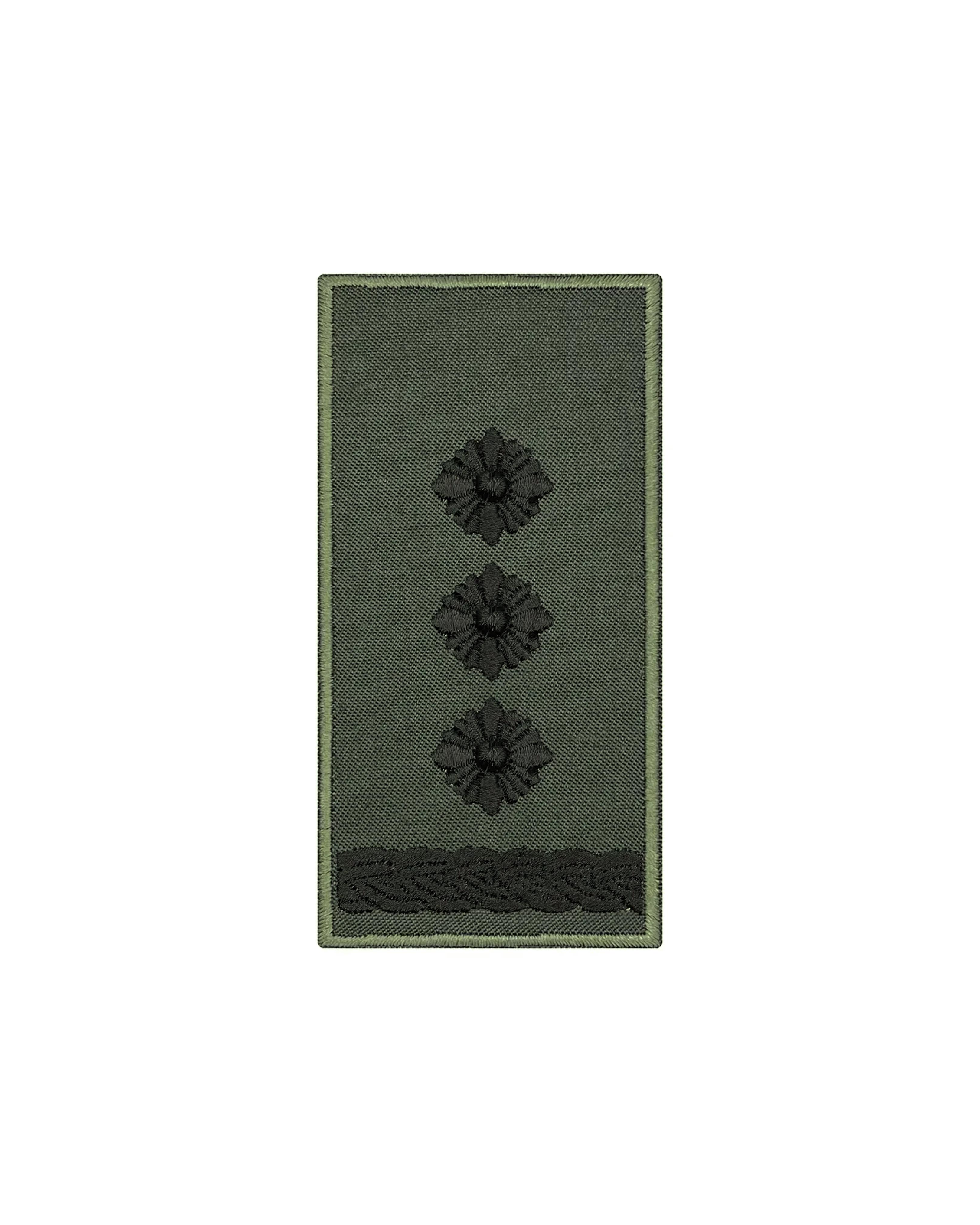 Погон Полковник НГУ 10х5 см Олива/Чорний (POG.NGU-16.2)