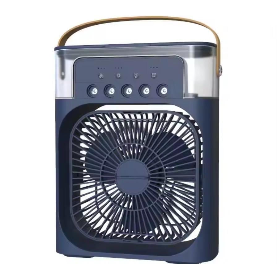 Вентилятор портативный с подсветкой AIR COOLER FAN 9418 Синий Вентилятор портативный с подсветкой AIR COOLER FAN 9418 Синий