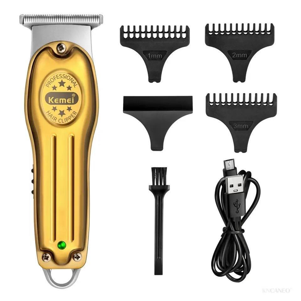 Триммер для бороды Kemei КМ-679 USB аккумуляторная Золотой (77119259)