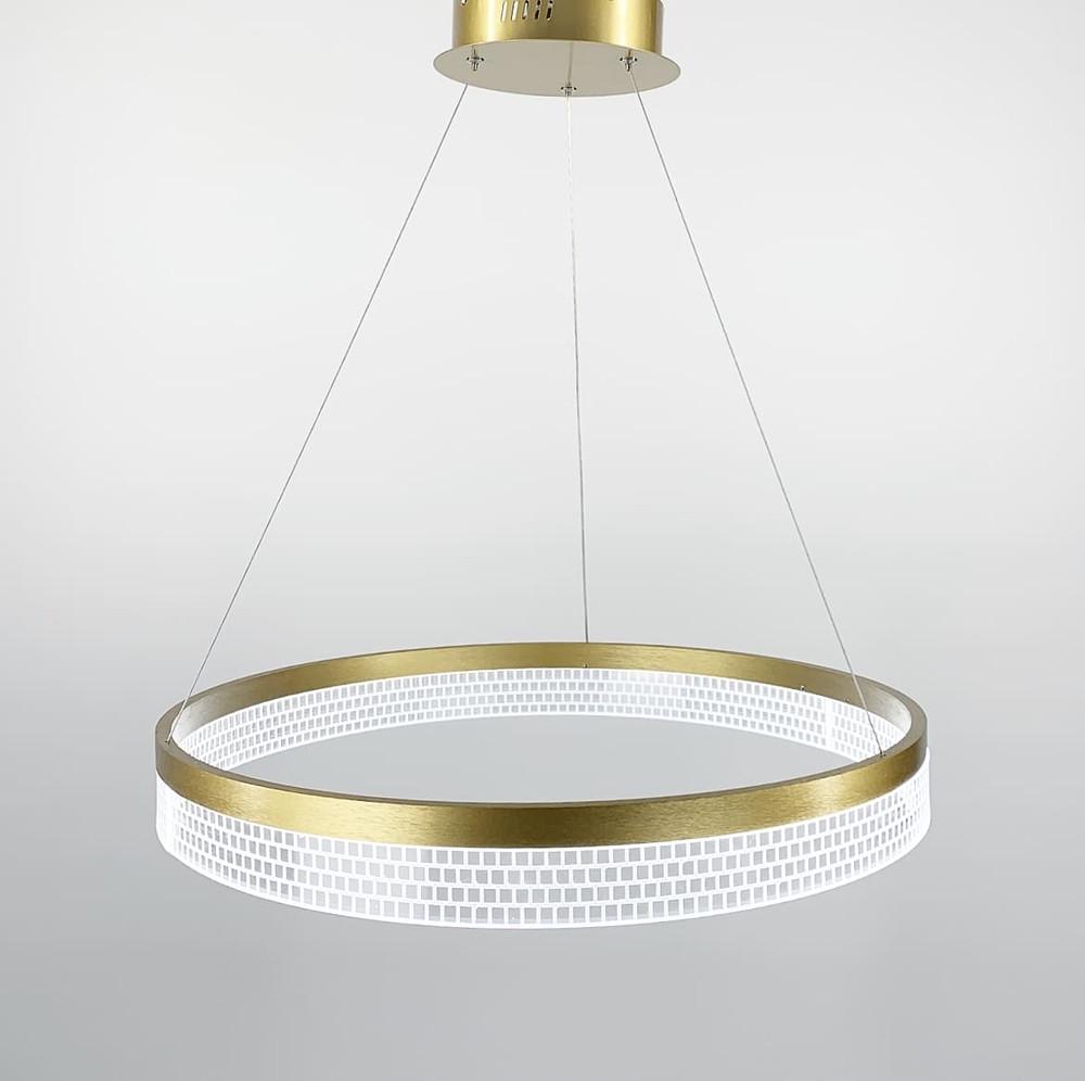 Люстра дизайнерская Led 16 Вт 40 см Золотой (CO 5)