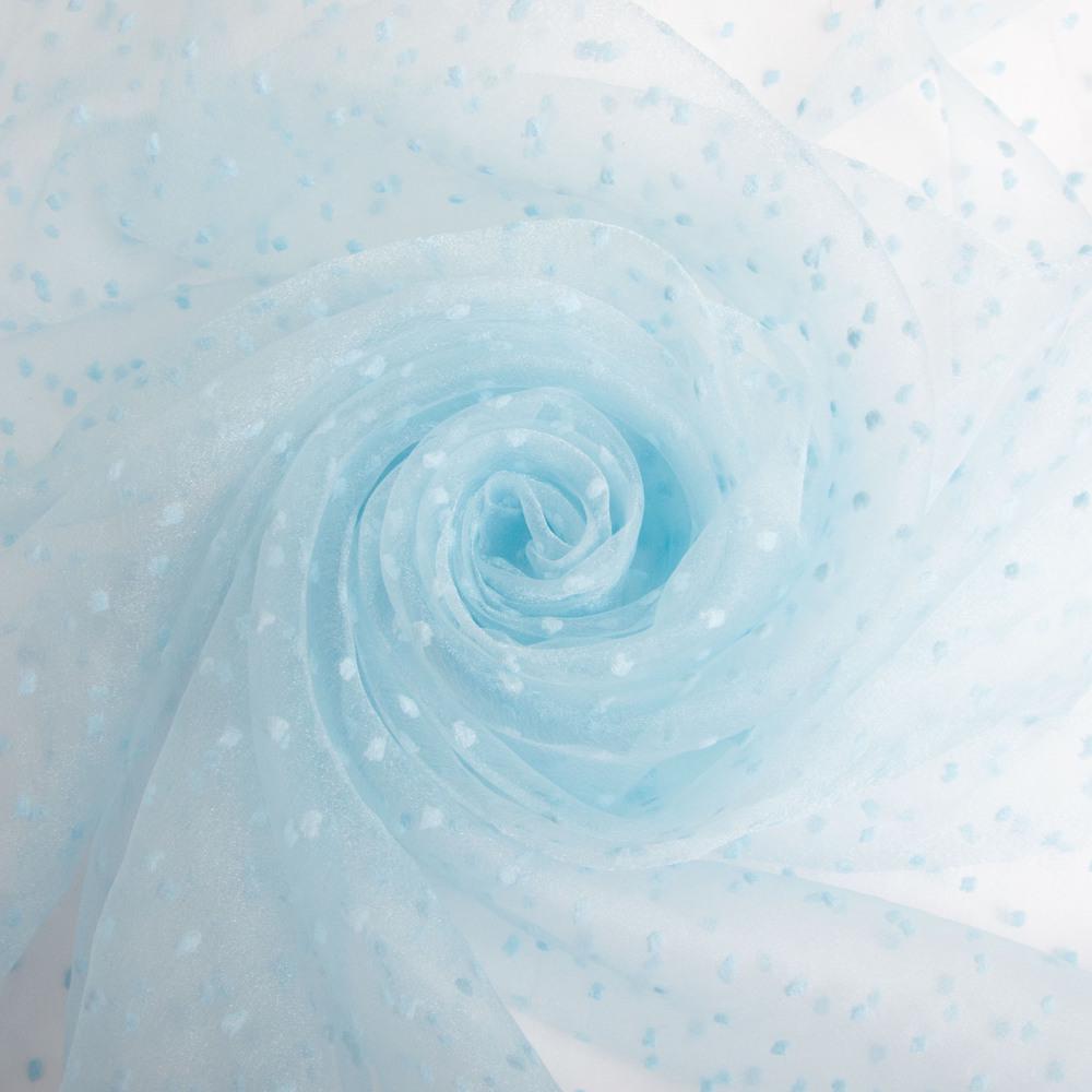 Ткань органза полупрозрачная 25 г/м2 145 см Голубой (27004)