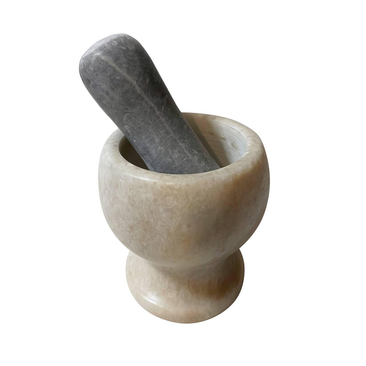 Ступка мраморная с пестиком для измельчения и перетирания специй (9d99be60)