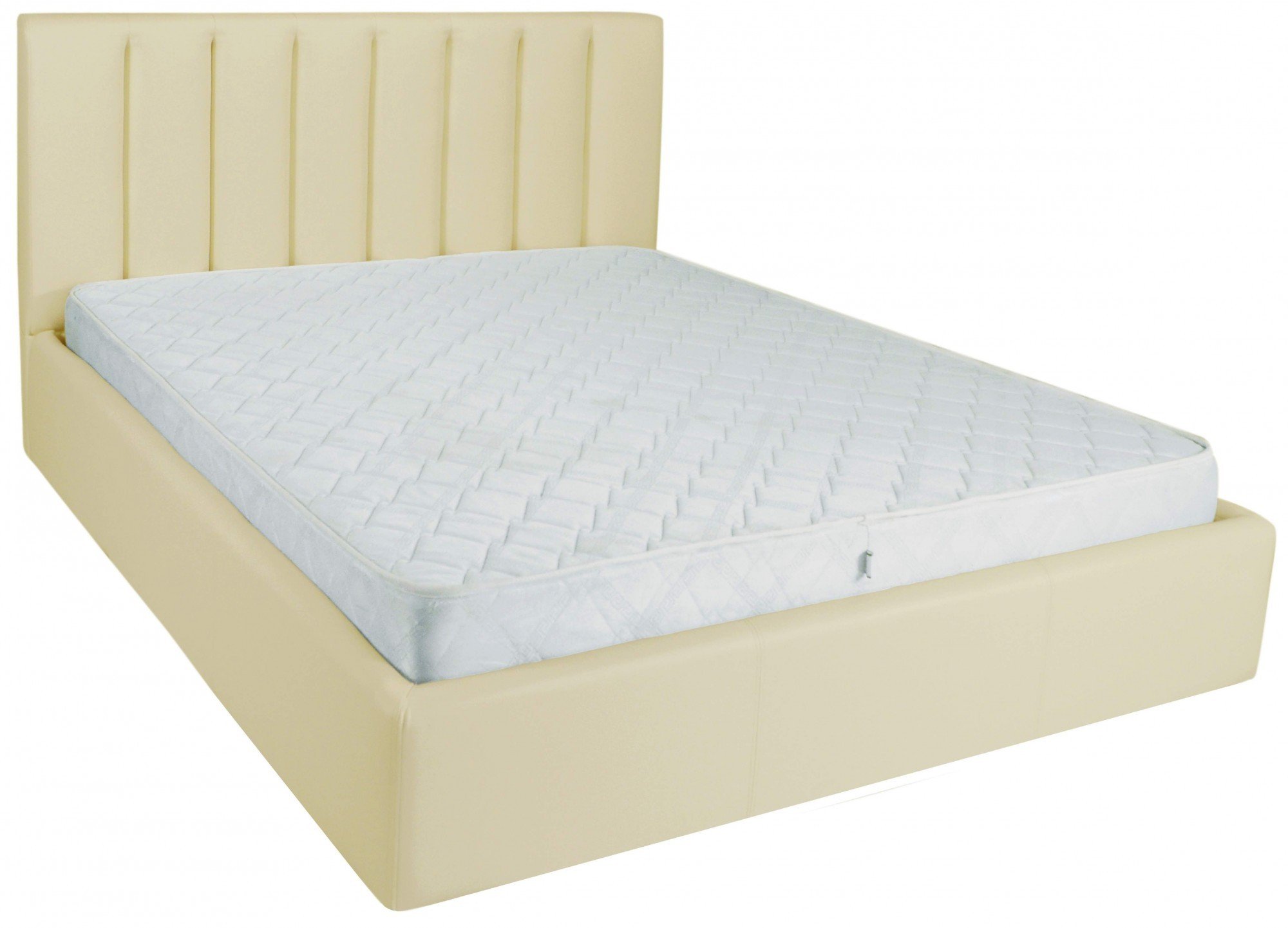 Ліжко двоспальне Sanam Comfort Флай 2207 A1 160х200 см з підйомним механізмом Бежевий - фото 2