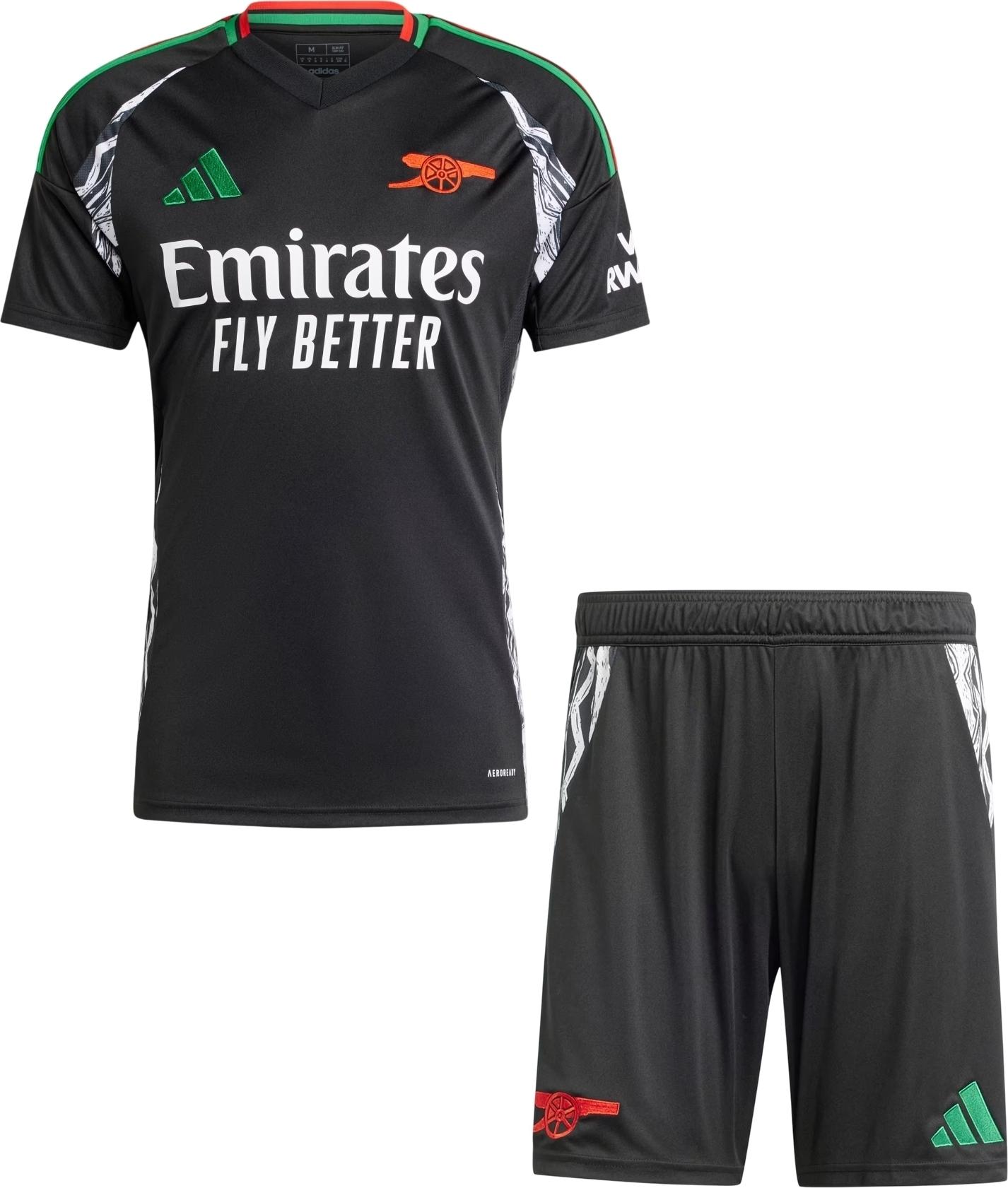 Футбольная форма Арсенал 2024-2025 выездная S Черно-зеленый (F0066)