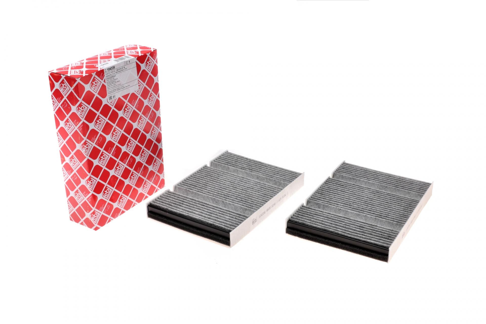 Фильтр салона FEBI BILSTEIN для MB S-class W222/C217 13- угольный 2 шт. (104339)