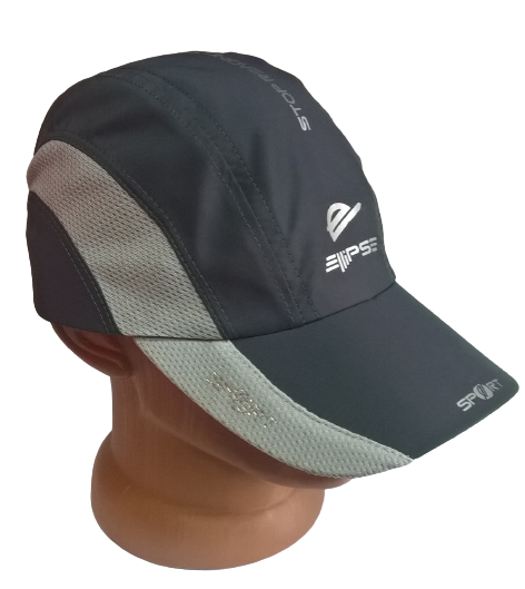 Бейсболка мужская ELLIPSE 622/2G из плащевой ткани 56 см Темно-серый/Серый