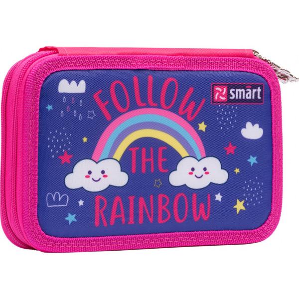 Пенал шкільний Smart HP-01 Follow the rainbow Фіолетовий (5056137182633)