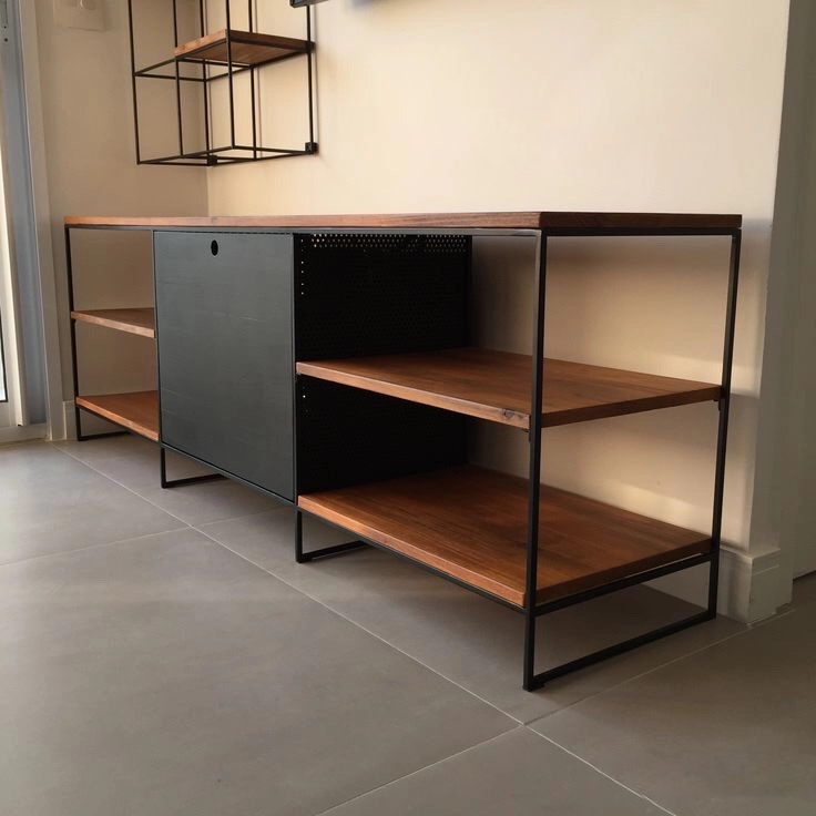 Cтеллаж-тумба EcoLoft IN-2251 в стиле лофт (24624555)