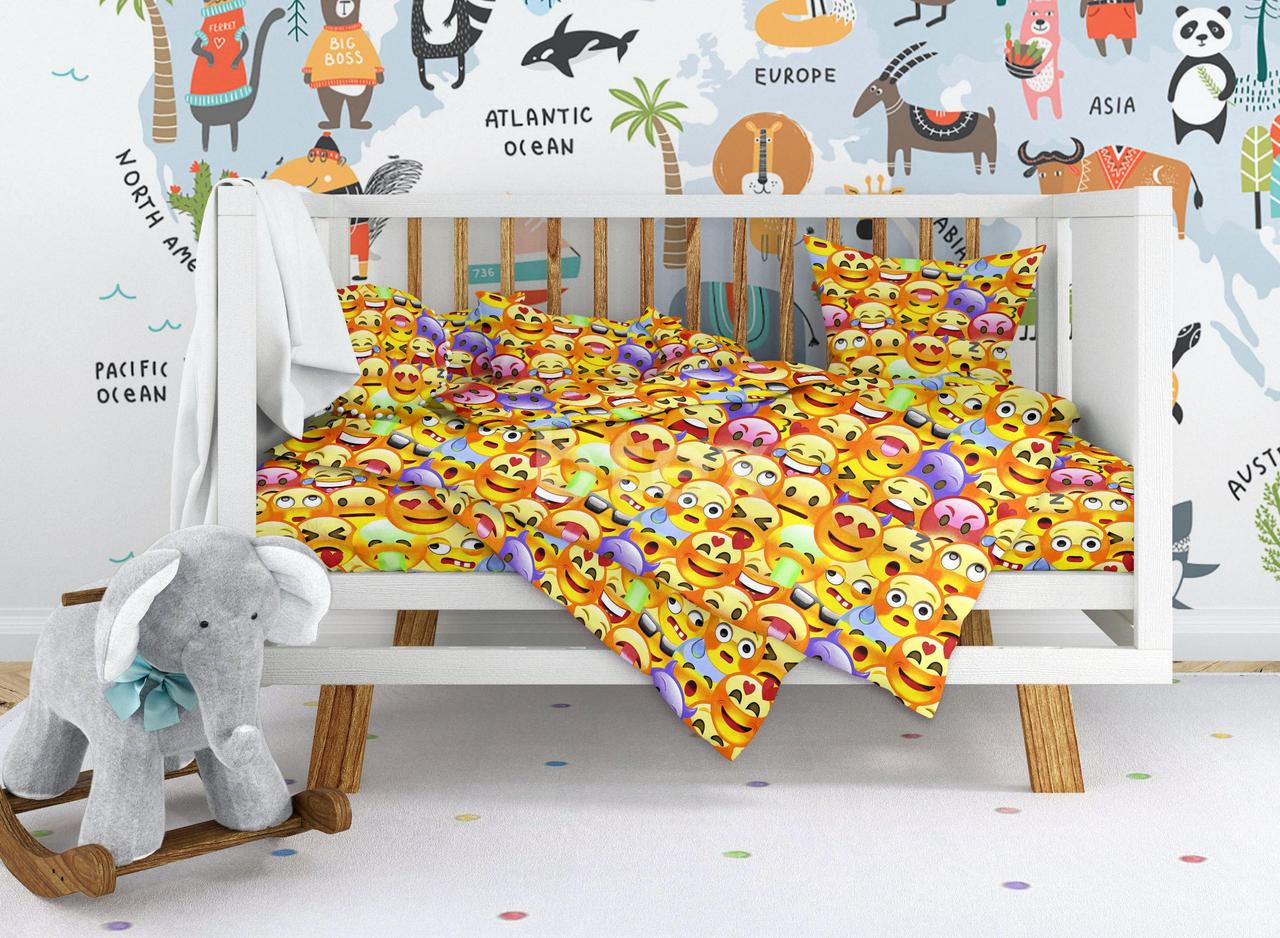 Комплект постельного белья детский смайлики (1366733209) - фото 2