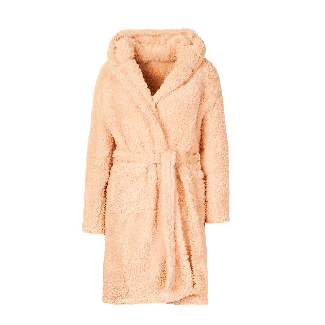 Домашний халат женский махровый с капюшоном и ушками XL Бежевый (1009250-Beige) Домашний халат женский махровый с капюшоном и ушками XL Бежевый (1009250-Beige)