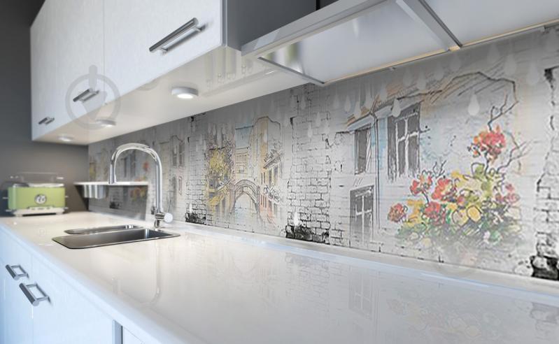 Наклейка виниловая кухонный фартук  Zatarga  "Фрески Кирпичи"  600х3000 мм (Z181320/2)