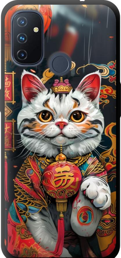 Чехол на OnePlus Nord N100 China Cat v2 (6135b-2130-42517) Чехол на OnePlus Nord N100 China Cat v2 (6135b-2130-42517)