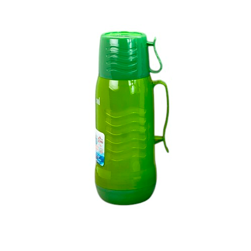 Термос со стеклянной колбой и ручкой Stenson 1 л Green (2645H-5/MT-4583-10)