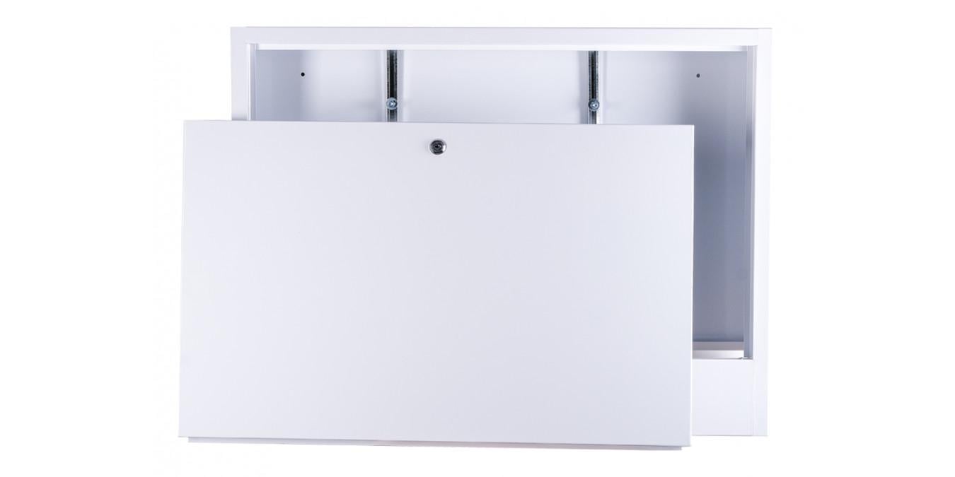 Шкаф коллекторный Галиндустрия ШКЗ-03 для наружного монтажа с двумя ключами Белый (132-119-ШКЗ-3)