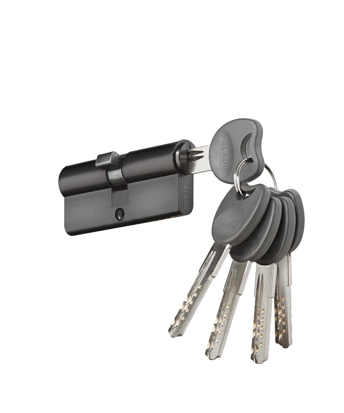 Цилиндр Paladii ST 70 мм Т30x40 5 ключей BN Черный (ПЦ202)