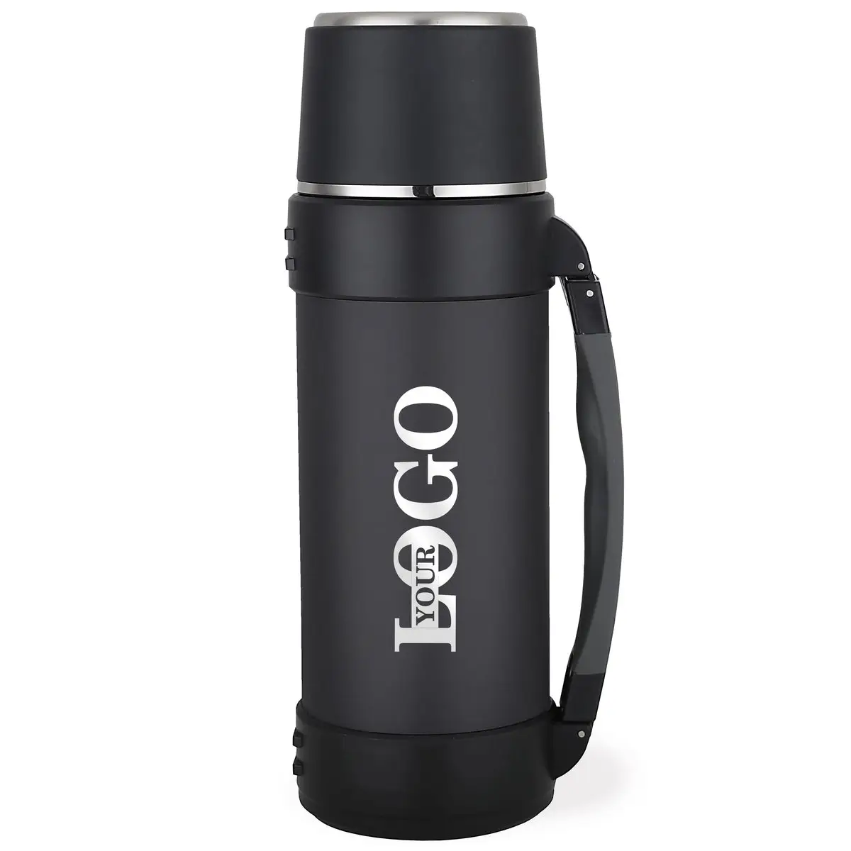 Термос із логотипом 1,5 л Чорний (8-6-5115186) Термос із логотипом 1,5 л Чорний (8-6-5115186)