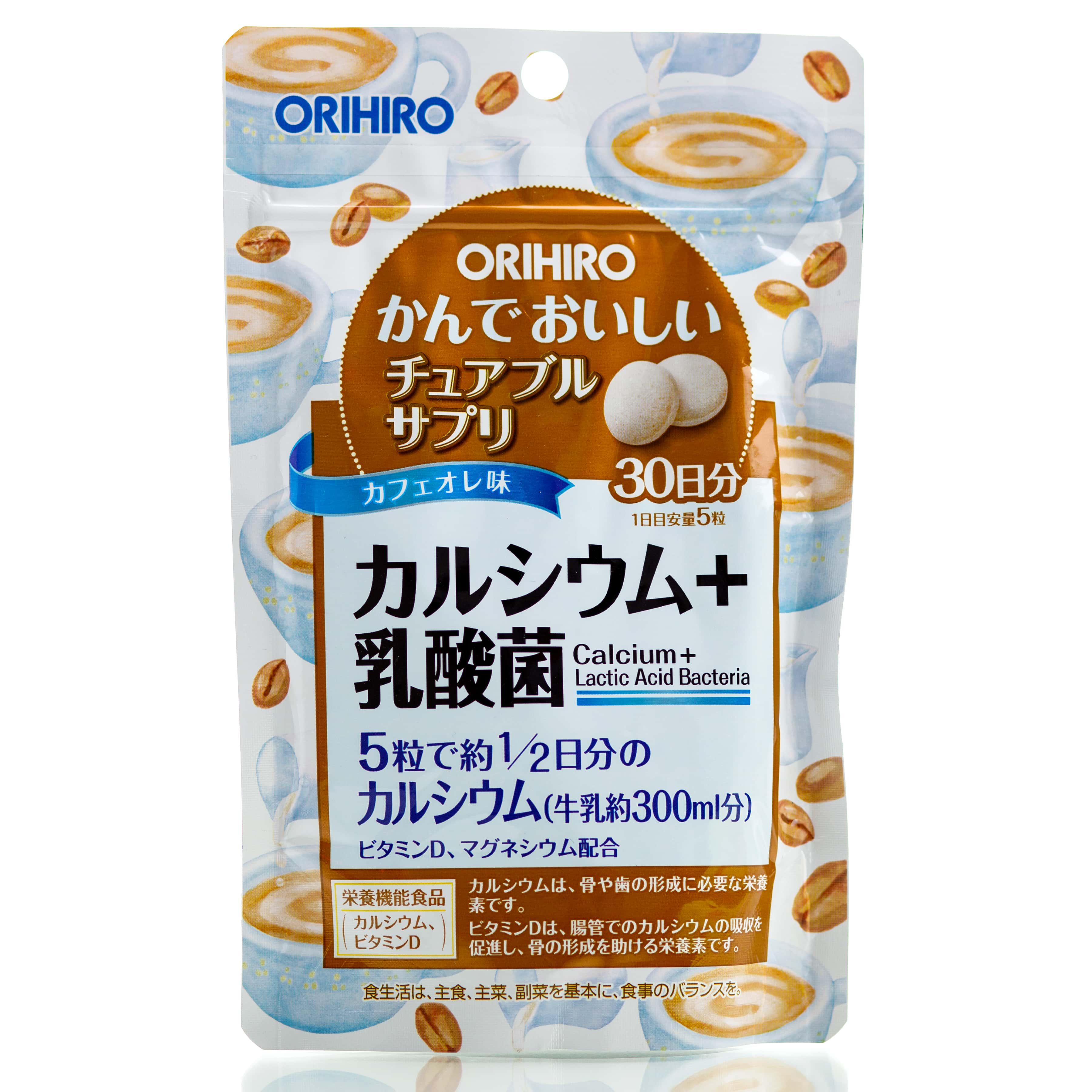 Комплекс Orihiro Calcium/Lactic Acid кальций/магний витамин D/молочнокислые бактерии 30 дн. 150 шт.