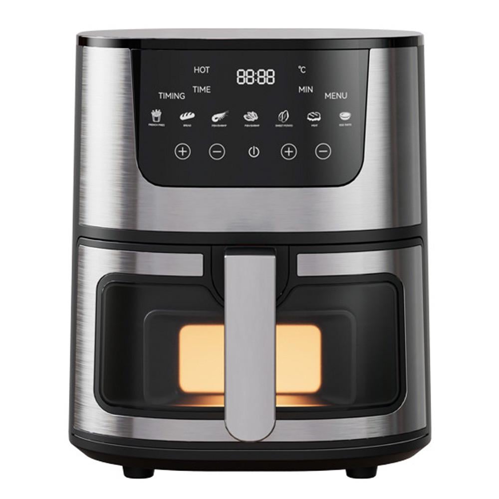 Аэрофритюрница безмасляная Domotec MS-3221 7 л 3500 Вт Черный (201НФ8868)