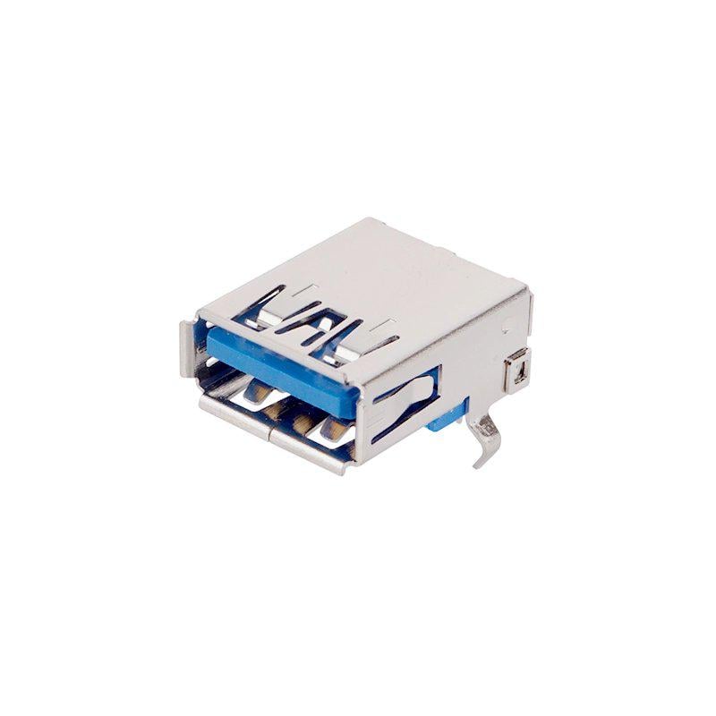 Гнездо USB 3.0 на плату угловое 9pin (A150023) Гнездо USB 3.0 на плату угловое 9pin (A150023)