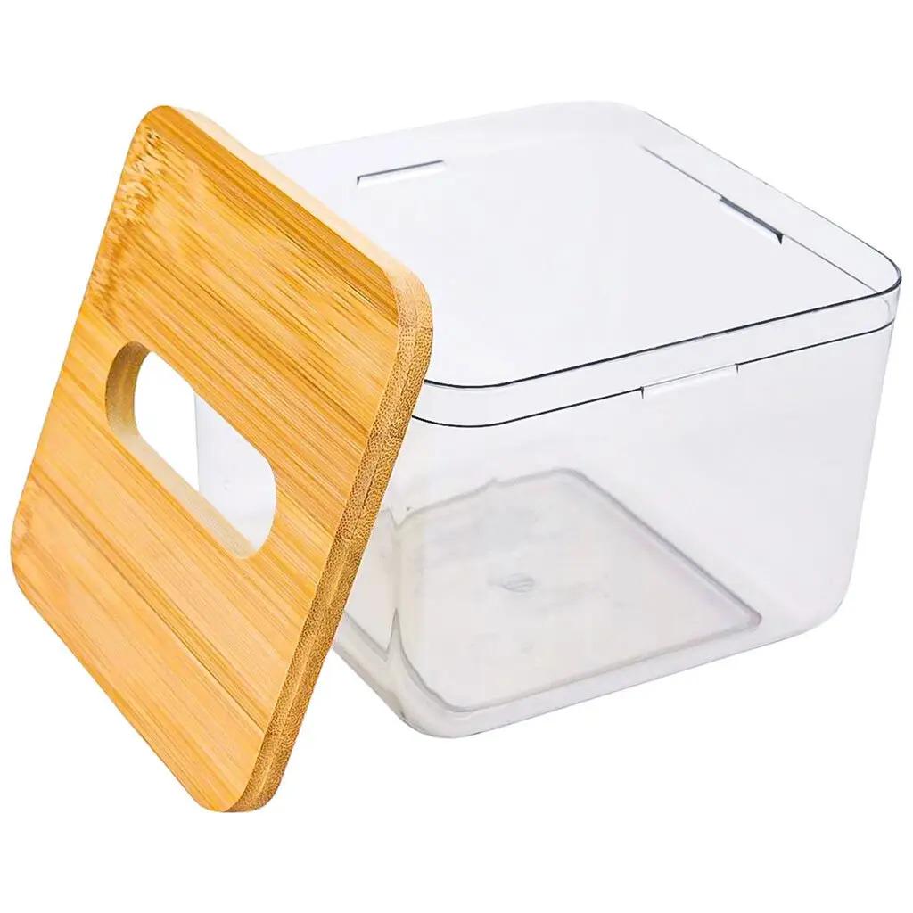 Комплект контейнерів для серветок з дерев'яною кришкою 4 шт. - фото 3 Комплект контейнерів для серветок з дерев'яною кришкою 4 шт. - фото 3