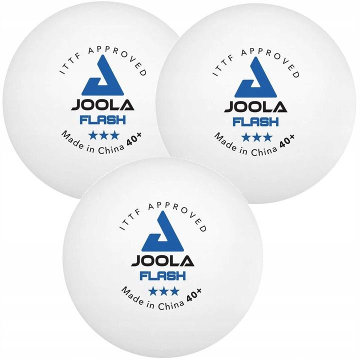 М'ячі для настільного тенісу Joola FLASH 3x 40+ ITTF 3 шт. White (40042) - фото 2