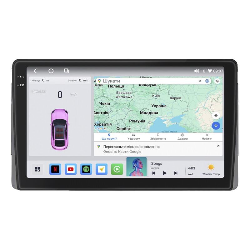 Автомагнітола штатна Lesko для Toyota 4Runner IV 2002-2005 4/64 QLED CarPlay 4G Wi-Fi GPS Prime 9" (22391566)
