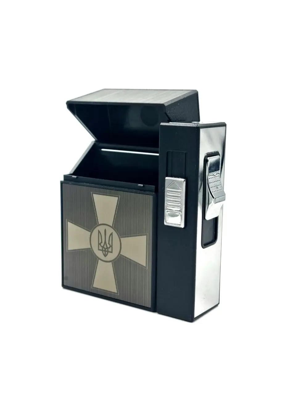 Портсигар для сигарет с USB зажигалкой из пьезо (11483527)