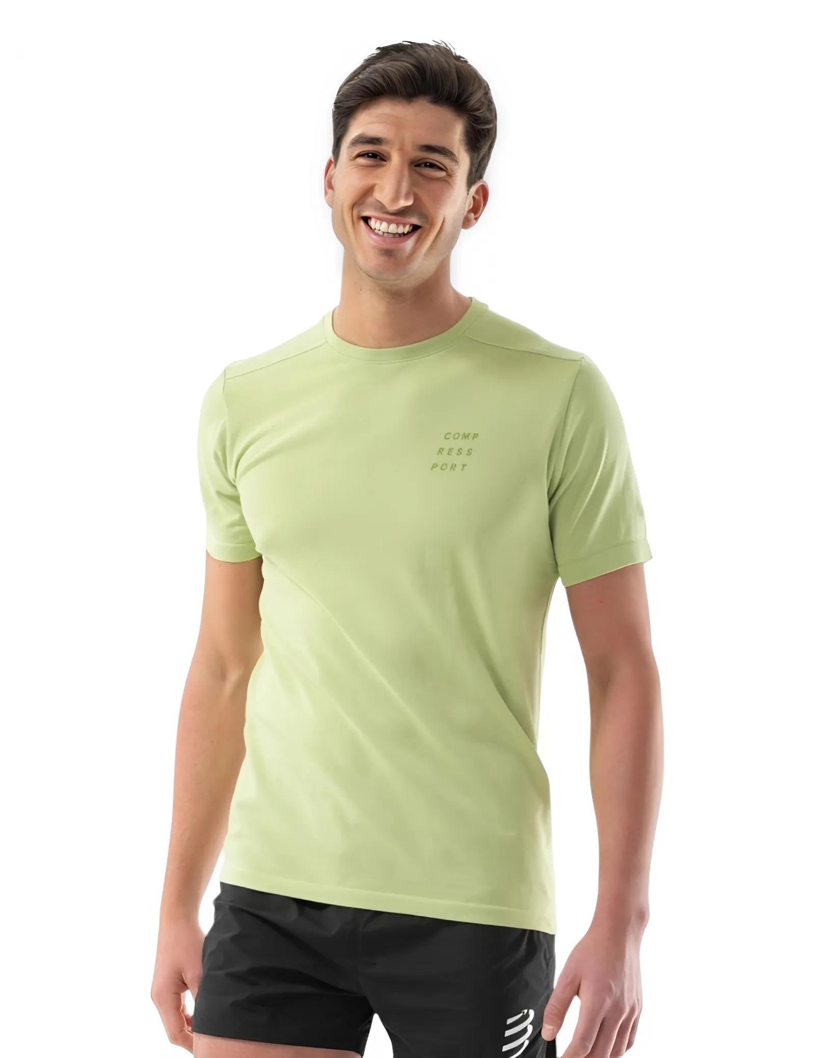 Футболка мужская спортивная Compressport ATSM5546039L Podium SS Tshirt L Nile (26712398)