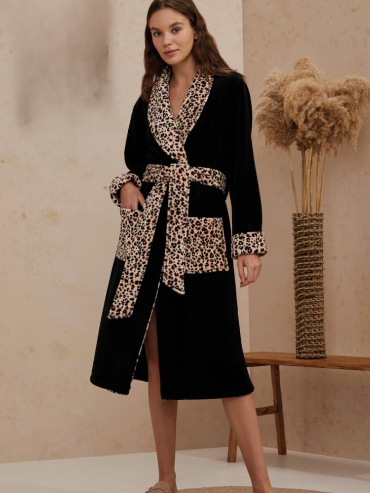 Халат Angels Secret 16032x10 женский М Черно-коричневый