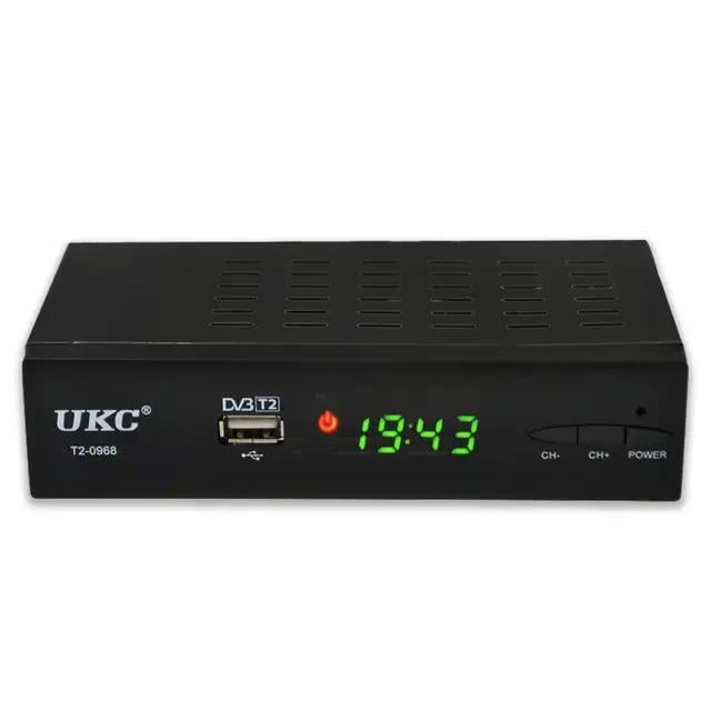 Тюнер UKC T2-0968METAL DVB T2 з підтримкою Wi-Fi адаптера 2хUSB (44f4dad3)