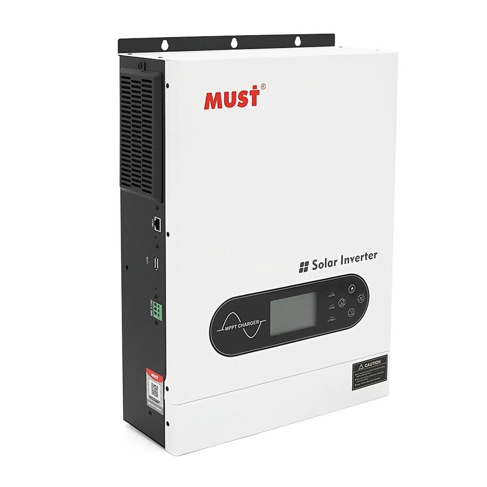 Інвертор гібридний MUST PV18-6048ECO 6000W 48V струм заряду 100A 170-280V MPPT 100А 60-360 Vdc 318х454х122,5 мм 9 кг