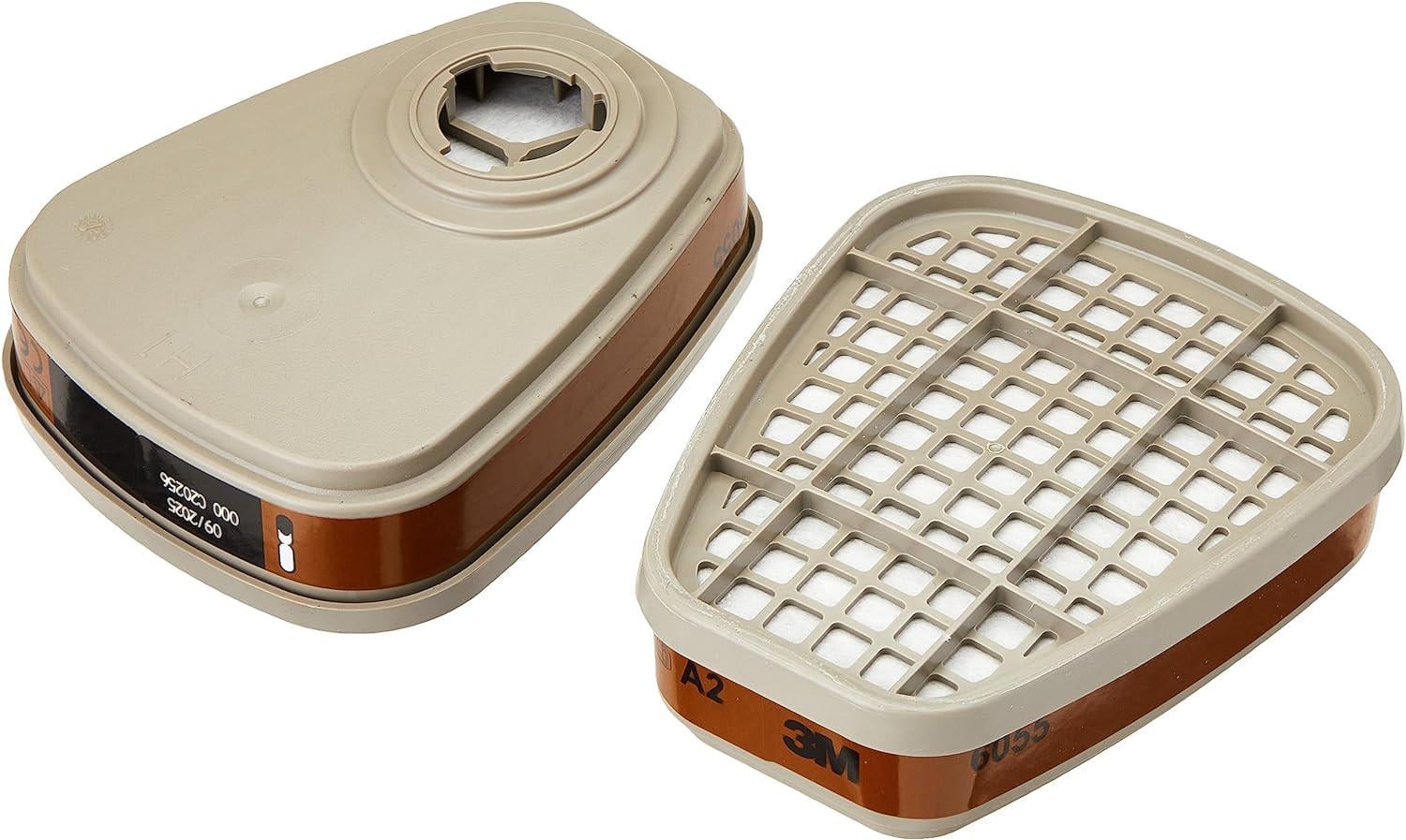 Сменный угольный фильтр для респиратора 3M 6055 A2 Сменный угольный фильтр для респиратора 3M 6055 A2