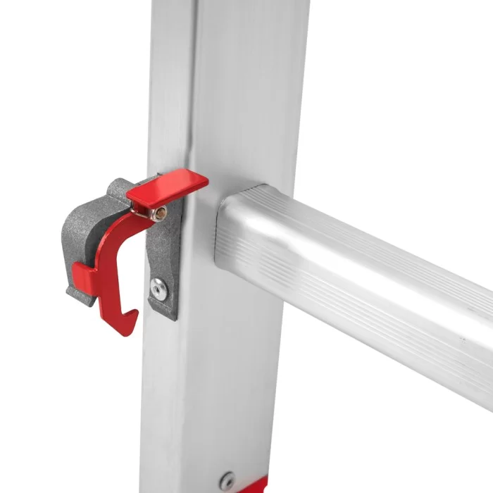 Драбина алюмінієва КВІТКА PRO 3-х секційна 3х10 сходинок (110-9310) - фото 12